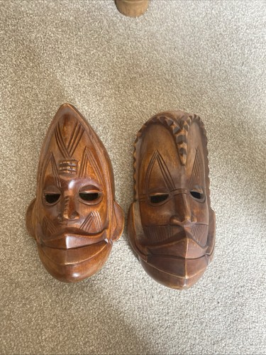 African wood carved tribal - african,