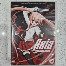 Aria the Scarlet Ammo Complete Series DVD Ep. 1 - 13 on 2 discs set. Good Condtn
