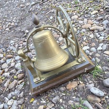 Vintage Brass Bell With Fly