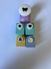 Set of 5 Mini Paper Punches + Large Bow Punch (Star, Heart, Teddy, Cat, Bow)