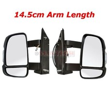 FIAT DUCATO Full Door Wing Mirror ELECTRIC HEATED MEDIUM Arm 14.5CM PAIR 06+