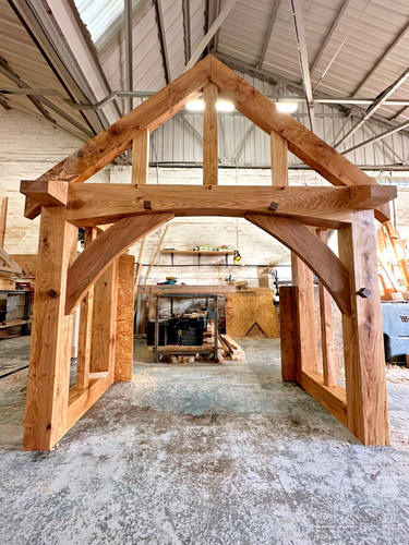 Solid oak porch - porch,