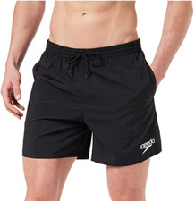 MENS BLACK SPEEDO SOLID LEISURE SWIM SWIMMING SHORTS TRUNKS NEW SMALL UP TO 5XL