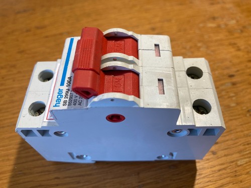 Hager sb299u 100a main switch - hager,
