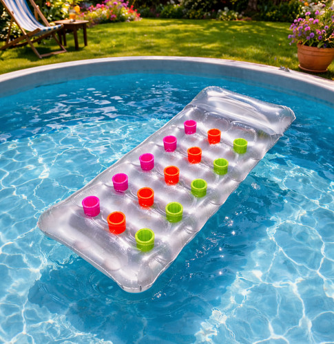 Inflatable clear lounger lilo - inflatable,