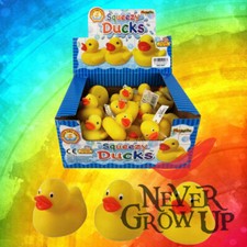 From (1-200) SQUEEZY Yellow Rubber Bath Ducks Pool Game Summer Water Fun Toys