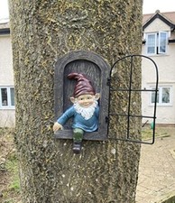 Garden Gnome Tree Sculpture