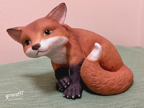 Snuggle babies porcelain fox - porcelain,