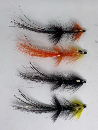 Salmon flies tube pot - salmon, belly