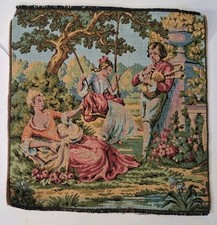1 x Excellent Condition Unused Vintage French Tapestries  (10x10") 50+ yrs old