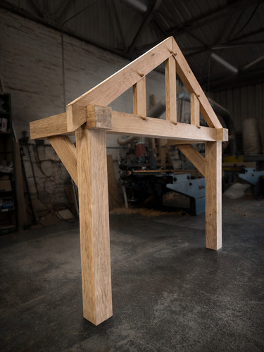 Solid oak porch 2000mm wide - solid,