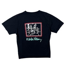 Uniqlo x Keith Haring NYC Pop Icons Black Short Sleeve Pocket Cotton T-Shirt M