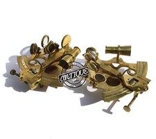 Vintage Sea Navigation Machine Sextant Brass Telescope Lens Sextant Vintage