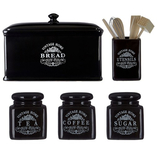 Vintage home black ceramic - vintage,