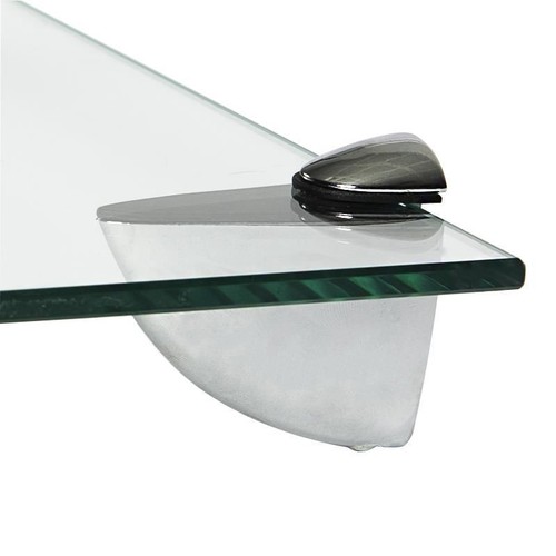 60cm glass floating shelves - 60cm,