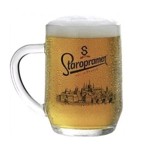 Staropramen glass pint - 2, x
