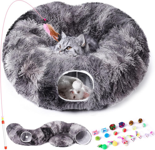 Cat tunnel bed - tunnel, bed,