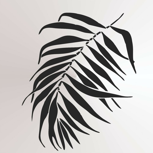 Fern palm leaf reusable - leaf,