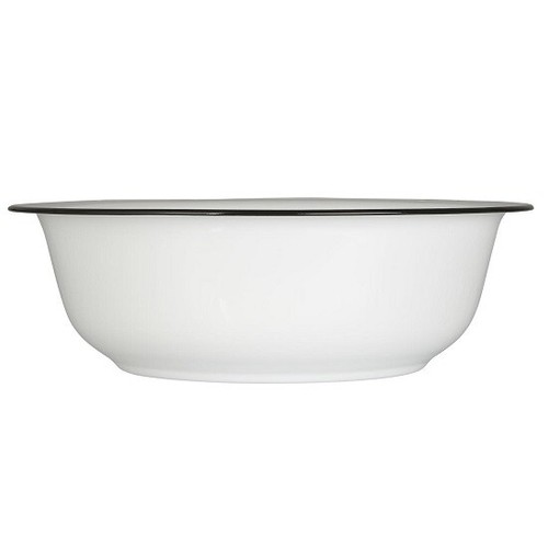 Large wash bowl white enamel - wash,