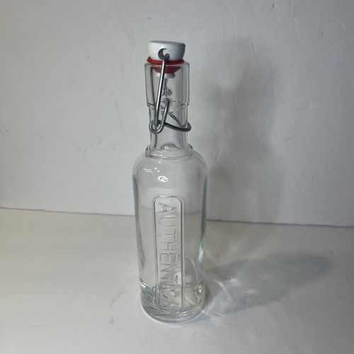 Clear glass swing top bottles - clear,