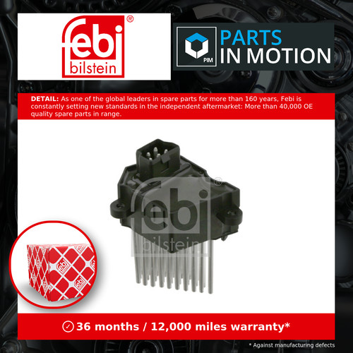 Heater blower resistor 24617 - heater,