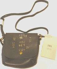 New ZARA black leather Gold