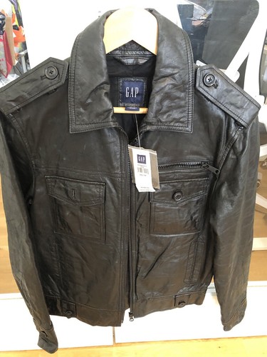 Gap vintage 90s leather bomber - 90s,