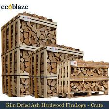 Ecoblaze Ash Kiln Dried Firewood Logs Crate for Wood Burner, Firepit & Barbecues