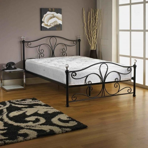 Modern new metal bed frame - metal, 4ft