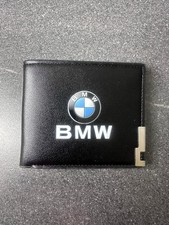 BMW Mens Black Wallet Leather