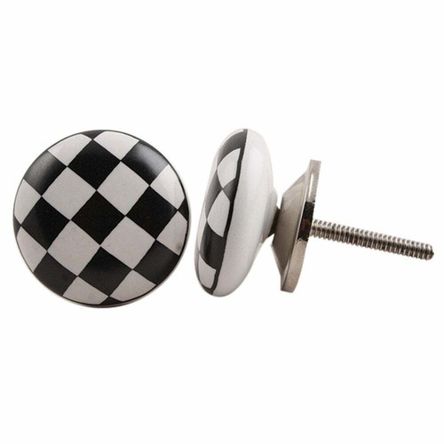 Round black and white - round,