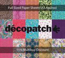 Decopatch Full Paper Sheet for Decoupage – Many Designs – Multibuy Discount