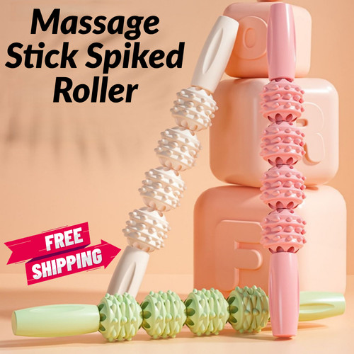 Massage stick spiked roller - spiked,