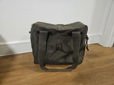 FILSON TIN CLOTH TOTE BAG IN OTTER GREEN + ZIPPER + 2 POCKETS  14 x 6 x 13 IN