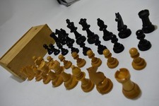 antique staunton wooden chess