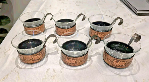 Vintage turkish glass tea - turkish,