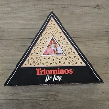 Vintage Triominos De Luxe Triangular Domino Game 1980s 100% Complete Goliath