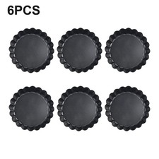 4 Inch Classic Round Steel Pie Oven Baking Dish Tart Tin Quiche Pan Flan