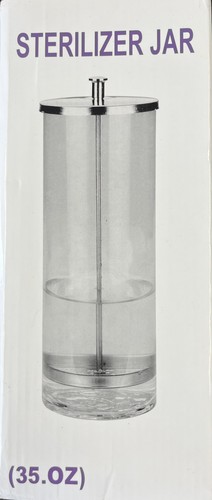 Disinfectant glass jar - glass,