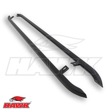 BLACK VAN SIDE BARS STEEL RUNNING BOARDS FOR VW TRANSPORTER T5 T5.1 LWB 03-15