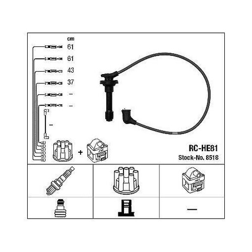 Ignition cable kit - ignition, 8518
