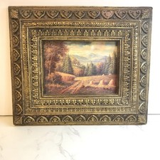 Old Oil Painting signed H