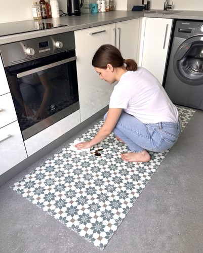 Moroccan vinyl kitchen - vinyl,
