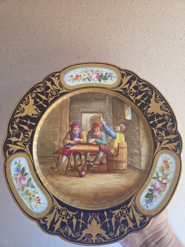 Antique sevres plate quality - antique, plate.