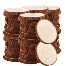 20/150pcs Wood Slices Natural