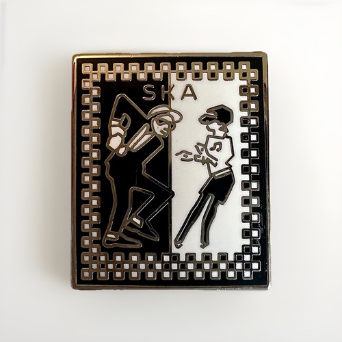 Ska two tone dancing pin - two,