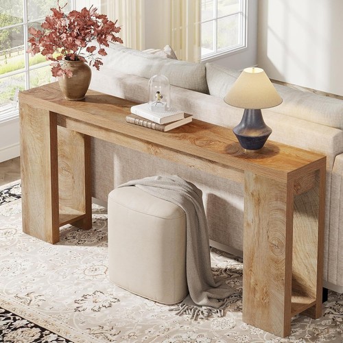 Rustic wooden console table - wooden,