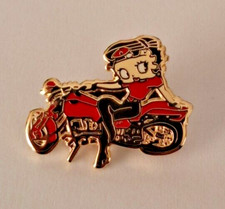 Betty Boop On Red Motorbike