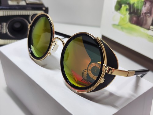Steampunk sunglasses 50s round - steampunk,
