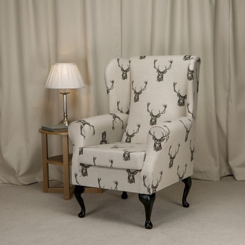 High wing back fireside - back,